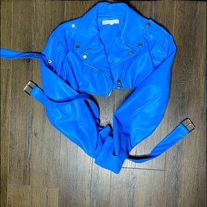 Crop Biker Girl Jacket